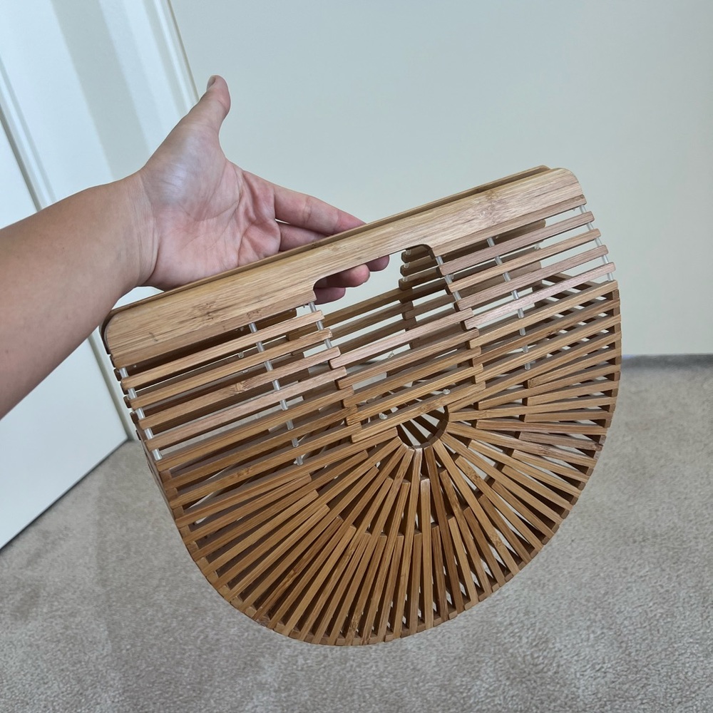 Half Circle Arc Bamboo Bag
